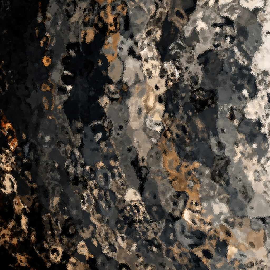 Caeli detail — dark and copper flowing texture